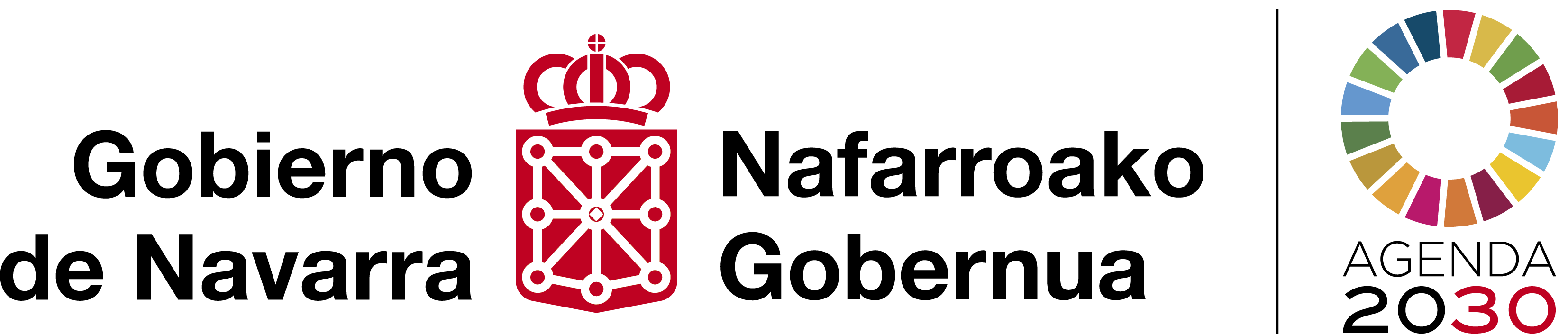 Nafarroako Gobernuaren eta 2030 agendaren logotipoa.